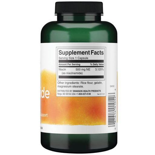 Swanson Niacinamide 500mg 250 Capsules at MySupplementShop.co.uk