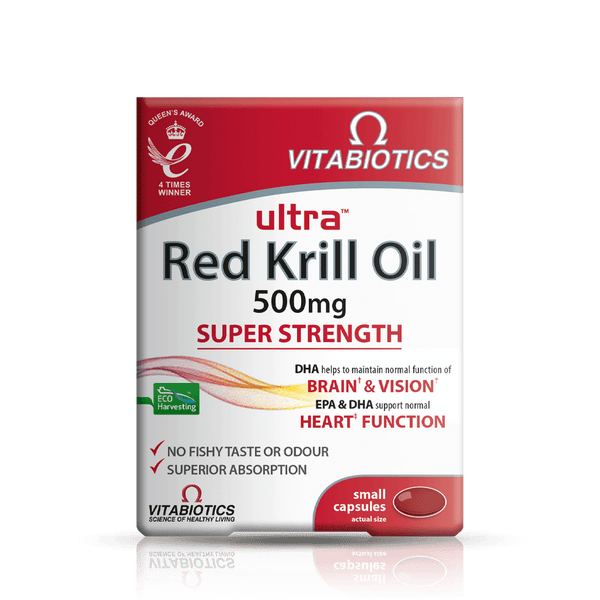 Vitabiotics Ultra Krill Oil Advanced Omega 3 30 Capsules 500mg - Joint Care at MySupplementShop by Vitabiotics