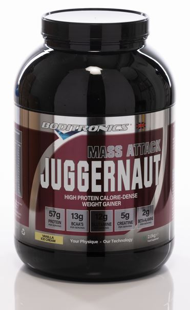 Boditronics Mass Attack Juggernaut 2kg - Vanilla Ice Cream - Sports Nutrition at MySupplementShop by Boditronics