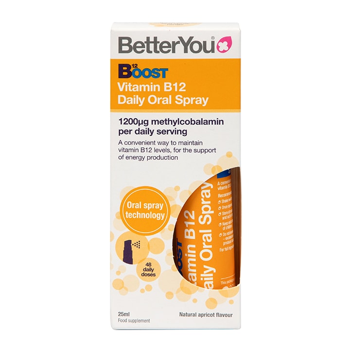 BetterYou Boost Daily Vitamins B12 Oral spray 25ml | High-Quality Vitamins & Supplements | MySupplementShop.co.uk