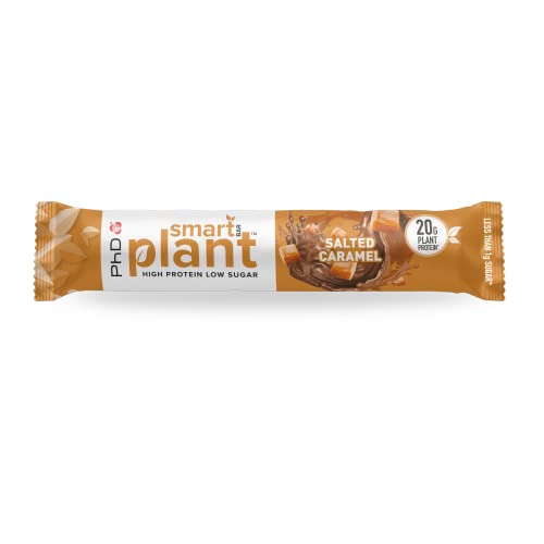 PhD Smart Bar Plant Vegan Protein bar Salted Caramel-12 Bars | High-Quality Protein Bars | MySupplementShop.co.uk