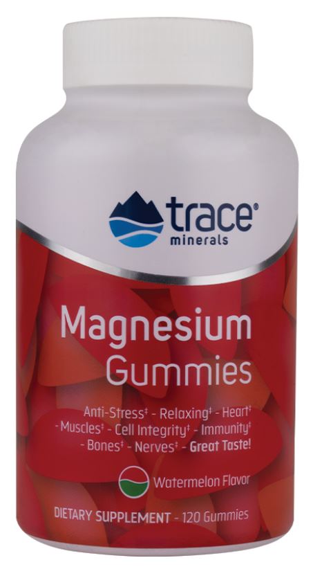 Trace Minerals Magnesium Gummies, Watermelon - 120 gummies - Vitamins &amp; Minerals at MySupplementShop by Trace Minerals