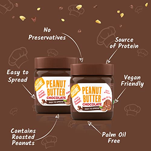 Fit Cuisine Applied Nutrition Peanut Butter 350g Chocolate | High-Quality Peanut Spread | MySupplementShop.co.uk