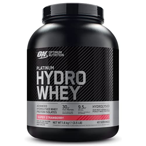 Optimum Nutrition Platinum Hydro Whey 1.6kg Strawberry | High-Quality Sports Nutrition | MySupplementShop.co.uk