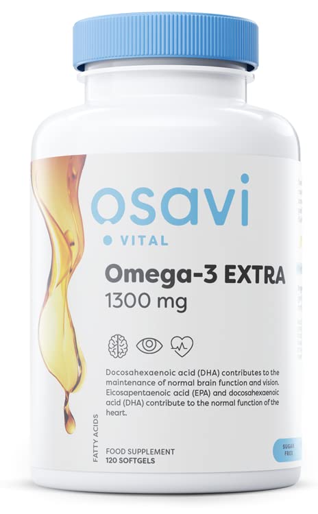 Osavi Omega-3 Extra, 1300mg (Lemon) - 120 softgels (EAN 5904139922767) - Omega-3 at MySupplementShop by Osavi