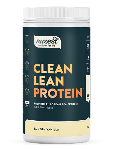 Nuzest - Clean Lean Protein - Smooth Vanilla - Vegan Protein Powder - Complete Amino Acid Profile - Plant-Based Workout & Recovery Fuel - All Natural Food Supplement - 1kg (40 Servings) | High-Quality Vegan Proteins | MySupplementShop.co.uk