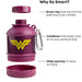 Smartshake Whey2Go Justice League Protein Powder Storage Container 50g Protein Shaker Bottle Funnel - 110ml BPA Free Wonder Woman Gifts DC Comics Protein Shakes Bottle Storage for Women | High-Quality Supplement Shakers | MySupplementShop.co.uk