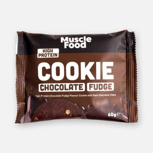 Musclefood Chocolate Fudge Cookie 12x60g Chocolate Fudge - Health &amp; Personal Care at MySupplementShop by Musclefood