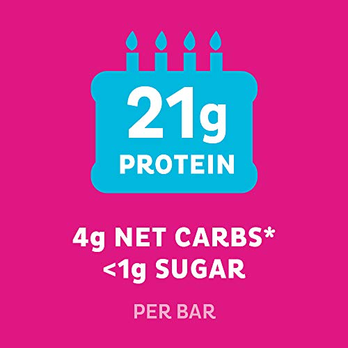 Quest Birthday Cake Flavour Protein Bar (12 x 60g) 720g | High-Quality Protein Bars | MySupplementShop.co.uk