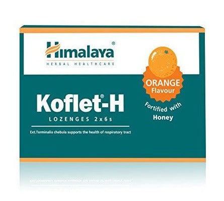 Himalaya Koflet-H 12 Lozenges | Lemon, Orange & Ginger Flavours | High-Quality Vitamins & Supplements | MySupplementShop.co.uk