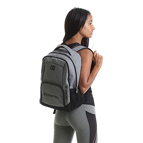 RIPT Performance Unisex Ladies Mens Sports Gym Bag Backpack Rucksack Grey Marl/Black One Size | High-Quality Sports Duffels | MySupplementShop.co.uk