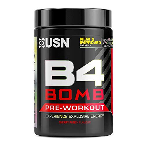 USN Pre Workout B4 Bomb Cherry 300g - Sports Nutrition at MySupplementShop by USN