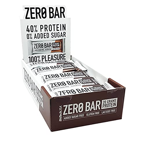 BioTechUSA Zero Bar, Double Chocolate - 20 x 50g | High-Quality Protein Bars | MySupplementShop.co.uk