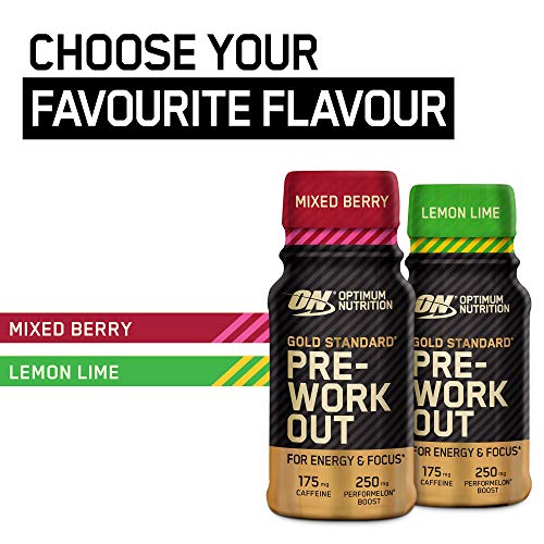 Optimum Nutrition Gold Standard Pre Workout Shot 12x60ml Mixed Berry | High-Quality Sports Nutrition | MySupplementShop.co.uk