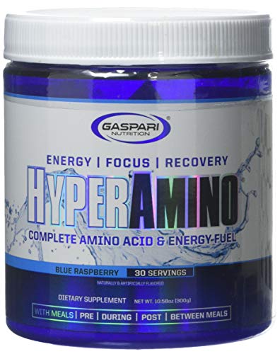 Gaspari 300 g Blue Raspberry Hyper Amino Sports Supplements | High-Quality Sports Supplements | MySupplementShop.co.uk