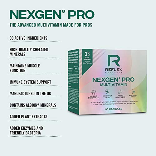 Reflex Nutrition Nexgen Pro Daily Vitamins Contains 33 Active Ingredients Inc Green Tea Extract (90 Caps) - Vitamins &amp; Minerals at MySupplementShop by Reflex Nutrition