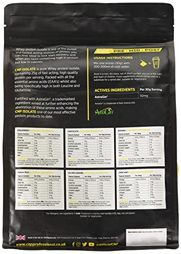 CNP Professional Pro Isolate Premium Whey Protein Isolate 900g 30 Servings (Salted Caramel) | High-Quality Whey Proteins | MySupplementShop.co.uk