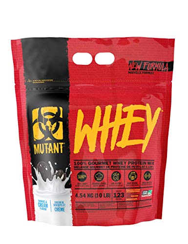 Mutant Whey - 100% Whey Protein Powder Gourmet Taste 22g of Protein 10.4 g EAAs 5 g BCAAs Fast Absorbing Easy Digesting- 4.54 kg - Cookies and Cream | High-Quality Whey Proteins | MySupplementShop.co.uk