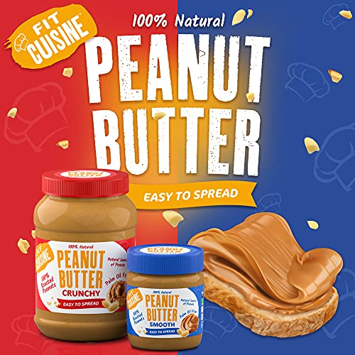 Fit Cuisine Peanut Butter 1kg Crunchy | High-Quality Health Foods | MySupplementShop.co.uk