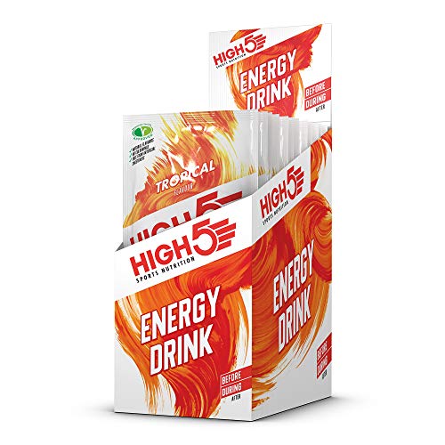 High 5 Energy Drink Tropical 12x47g - Default Title - Sports Nutrition at MySupplementShop by High 5