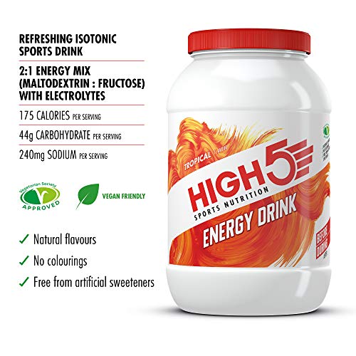 High 5 Energy Drink 2.2kg Tropical | High-Quality Sports Nutrition | MySupplementShop.co.uk