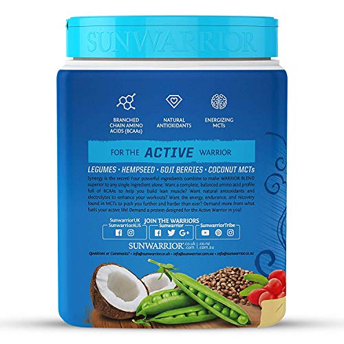 Sunwarrior Organic Plant Based Blend Vanilla Protein Powder 375 g | High-Quality Sports Nutrition | MySupplementShop.co.uk