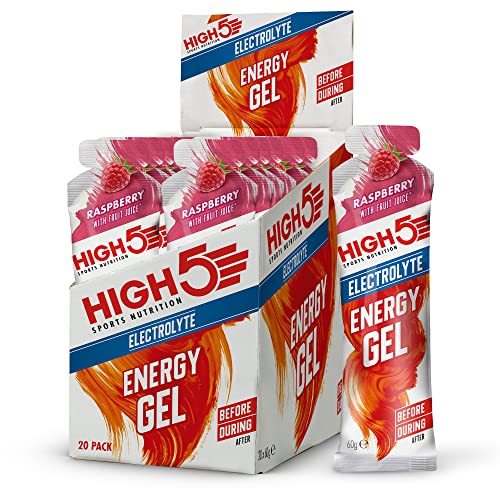 HIGH5 Energy Gel Electrolyte 20x60g Raspberry | High-Quality Sports Nutrition | MySupplementShop.co.uk