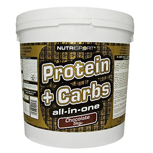 NutriSport Protein + Carbs 5Kg Strawberry - Sports Nutrition at MySupplementShop by NutriSport