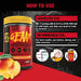 MUTANT GEAAR - 9.4g of EAA Powder + Arginine 7g BCAAs 4g Leucine Electrolytes Coconut Water No Artificial Colours or Flavours Delicious Taste - 30 Servings - Fruit Punch - 378g | High-Quality BCAAs | MySupplementShop.co.uk