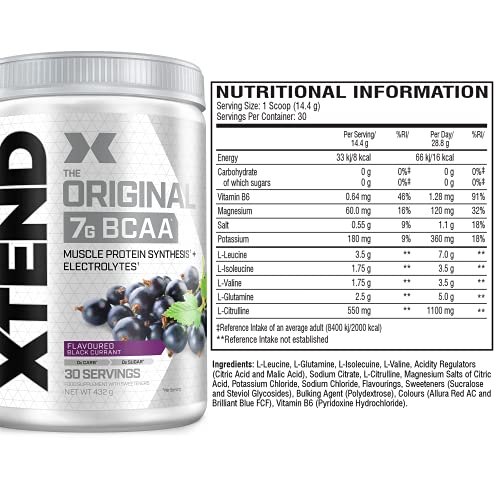 XTEND BCAA 432g Black Currant | High-Quality Sports Nutrition | MySupplementShop.co.uk