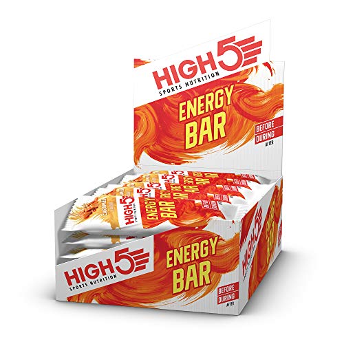 HIGH5 Energy Bar Real Fruits Soft Bar No Artificial Sweeteners (Caramel 25 x 55g) | High-Quality Endurance & Energy | MySupplementShop.co.uk