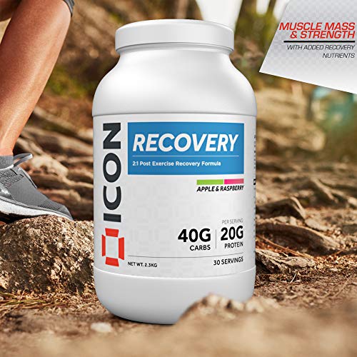 ICON Nutrition Recovery 2:1:1 2.3kg Raspberry & Apple | High-Quality Sports Nutrition | MySupplementShop.co.uk