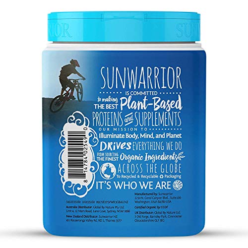 Sunwarrior Organic Plant Based Blend Vanilla Protein Powder 375 g | High-Quality Sports Nutrition | MySupplementShop.co.uk