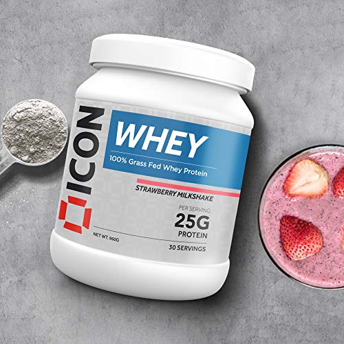 ICON Nutrition 100% Whey Protein 960g Strawberry Milkshake | High-Quality Sports Nutrition | MySupplementShop.co.uk