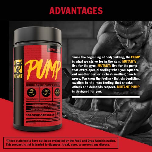 Mutant Pump 154 Caps | High-Quality L-Arginine | MySupplementShop.co.uk