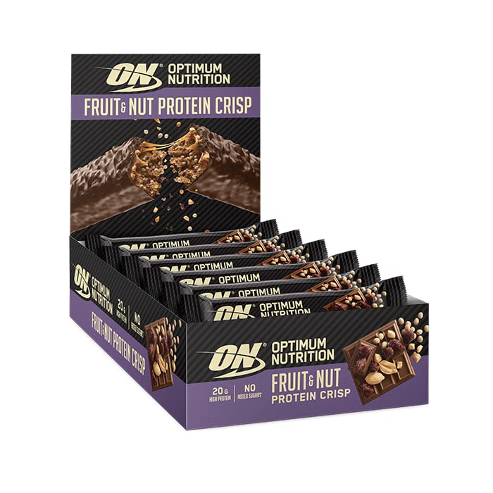 Optimum Nutrition Fruit & Nut Protein Crisp Bar 10x70g Fruit & Nut | High-Quality Protein Bars | MySupplementShop.co.uk