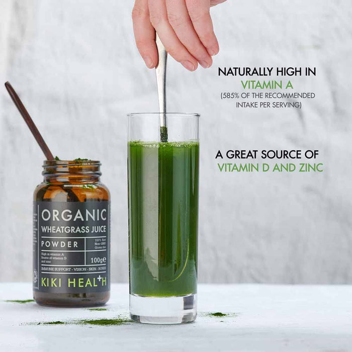 KIKI Health Wheatgrass Juice Organic  100g - Health and Wellbeing at MySupplementShop by KIKI Health