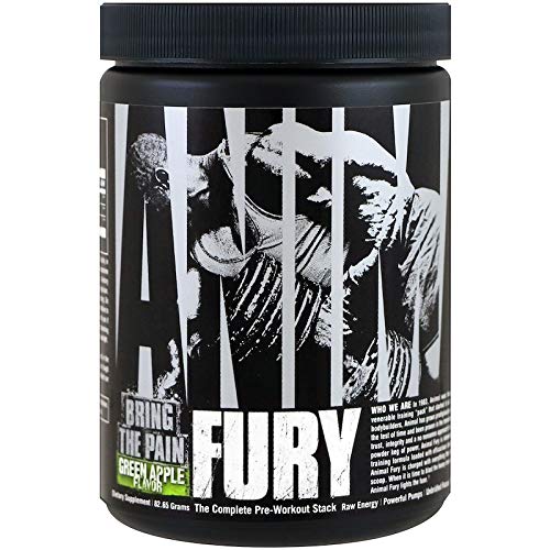 Universal Nutrition Animal Fury Supplement 82 g Green Apple | High-Quality Beta-Alanine | MySupplementShop.co.uk