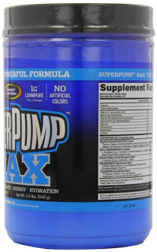 Gaspari Nutrition SuperPump MAX 640 g Blue Raspberry Pre-Workout Drink Powder - Health Foods at MySupplementShop by Gaspari Nutrition