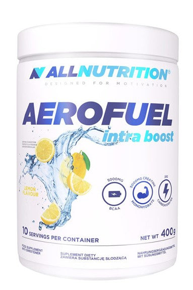 Allnutrition Aerofuel Intra Boost, Lemon - 400 grams | High-Quality Amino Acids and BCAAs | MySupplementShop.co.uk