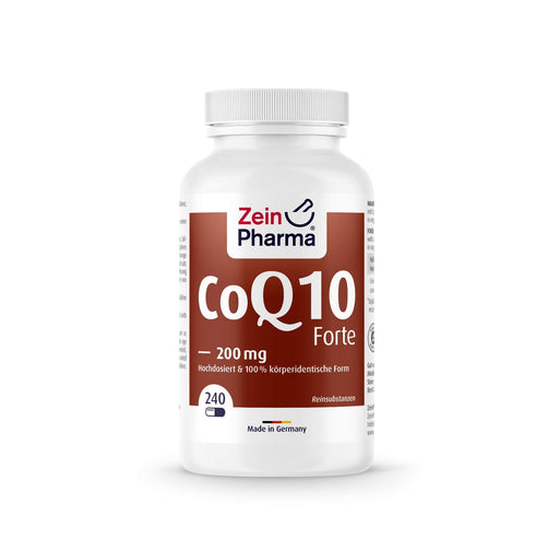 Zein Pharma Coenzyme Q10 Forte, 200mg - 240 caps | High-Quality CoEnzyme Q1 | MySupplementShop.co.uk