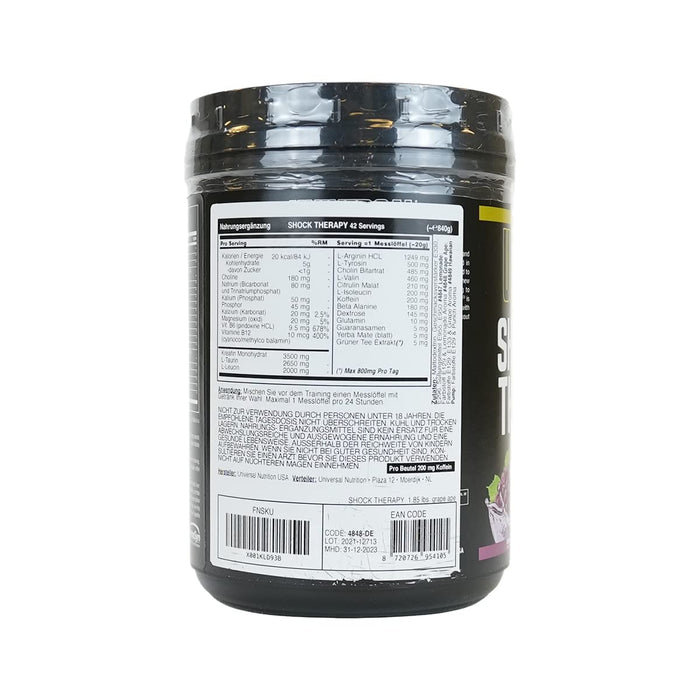 Universal Nutrition Shock Therapy, Grape Ape - 840 grams | High-Quality Nitric Oxide Boosters | MySupplementShop.co.uk