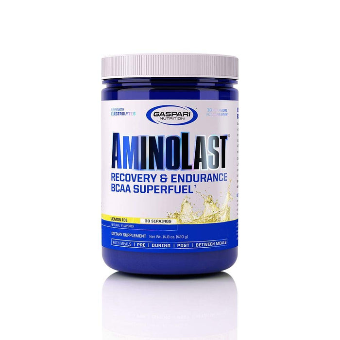 Gaspari Nutrition Aminolast, Lemon Ice - 420 grams | High-Quality Amino Acids and BCAAs | MySupplementShop.co.uk