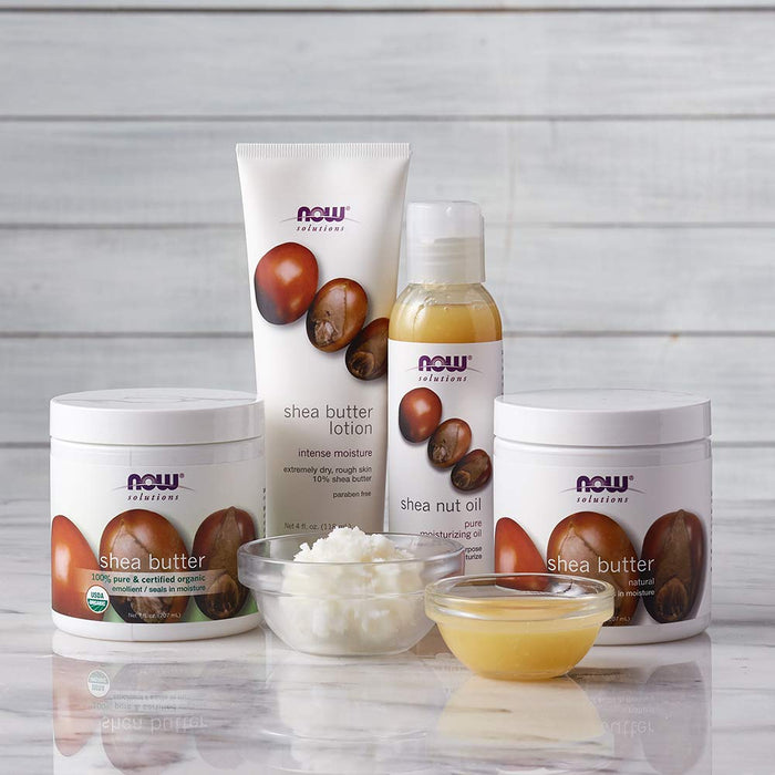 NOW Foods Shea Butter - 100% Natural - 207 ml. - Health and Wellbeing at MySupplementShop by NOW Foods