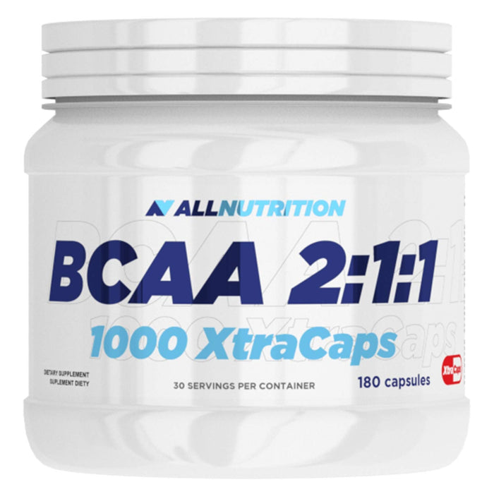 Allnutrition BCAA 2:1:1 1000 Xtra Caps - 180 caps | High-Quality Vitamins, Minerals & Supplements | MySupplementShop.co.uk