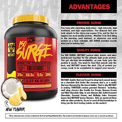 Mutant Iso Surge 727g Vanilla Ice Cream | High-Quality Protein | MySupplementShop.co.uk