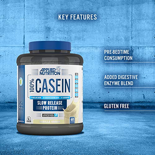 Applied Nutrition Casein 1.8kg Vanilla Cream | High-Quality Protein | MySupplementShop.co.uk