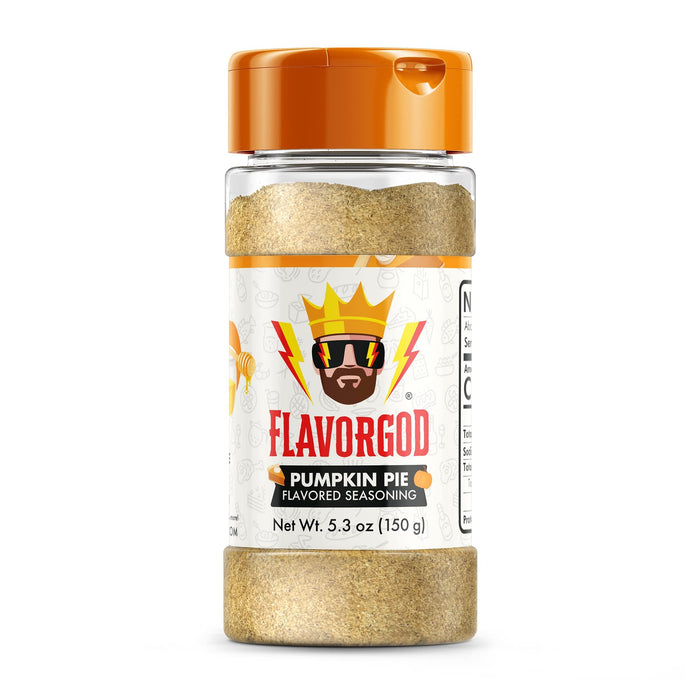 FlavorGod Pumpkin Pie Flavored Seasoning - 150g | High-Quality Health Foods | MySupplementShop.co.uk