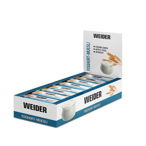 Weider Carbohydrate & Protein Bar, Yoghurt-Muesli - 24 bars | High-Quality Health Foods | MySupplementShop.co.uk