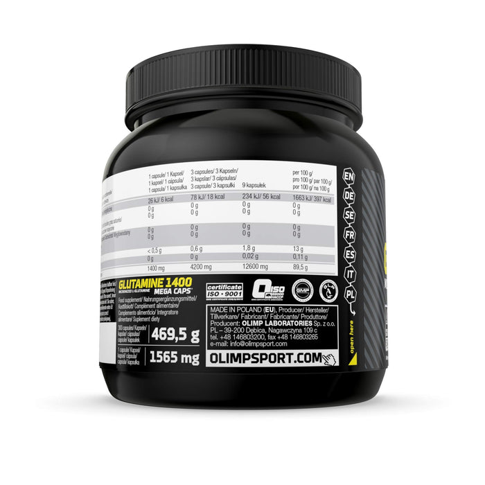 Olimp Nutrition Glutamine Mega Caps - 300 caps | High-Quality L-Glutamine, Glutamine | MySupplementShop.co.uk